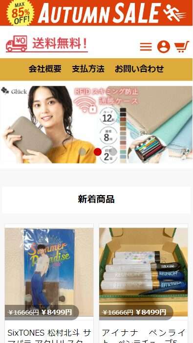 取扱商品すべて新品正規品